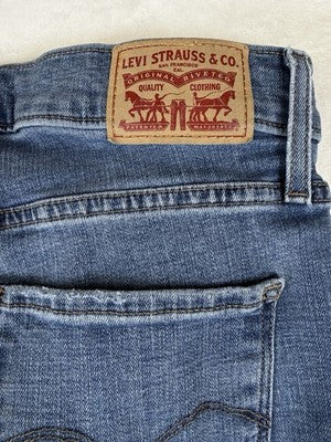 Levis 314 Shaping Straight 27 Jeans Womens 27x34 Blue Levi’s
