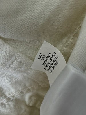 Gap Wide Leg Jeans Women 26 2 Petite Super Baggy Off White Ivory New NWT