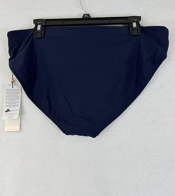 Calia Swim Bottom XL Womens Navy Blue Core Mid Rise Bikini Swimwear New NWT