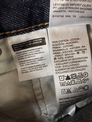 Levis 469 Shorts 29 Mens Jean Denim Loose Jorts Dark Blue New NWT