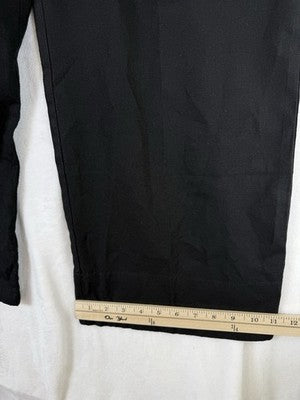 Gap Wide Leg Linen Pants Women Medium Petite Black Pull On Easy Pockets New NWT