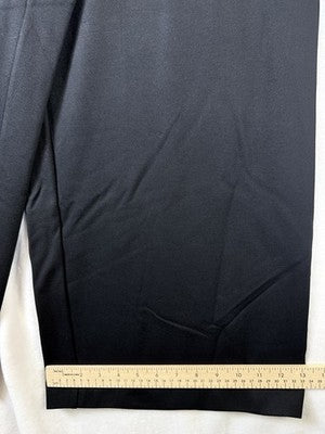 J Jill Wide Leg Ponte Crop Pants XL Black Knit Pull On Womens