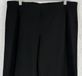 Eileen Fisher Flex Ponte Pants Large Black Knit Pull On Womens