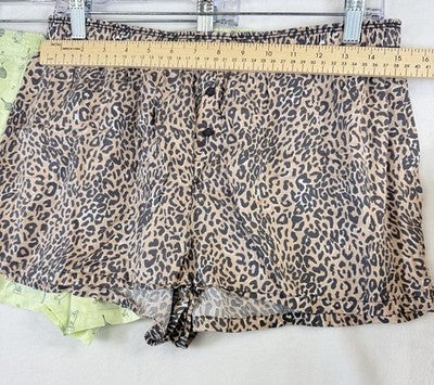 Victoria’s Secret Sleep Shorts Medium Lot 2 Animal Print Dog Pajama Womens