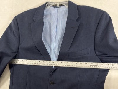 Tommy Hilfiger Blazer Men’s 42 Regular Blue 100% Wool 2 Button Suit Jacket