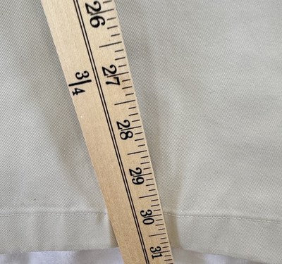 LL Bean Comfort Waist Pants 46x32 Mens Flat Front Tan Khakis Chinos 100% Cotton