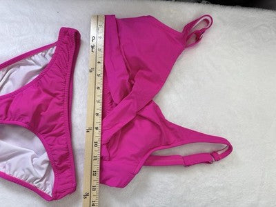 Venus Bikini Set 6 Top 4 Bottom Hot Pink Lovely Lift Wrap Womens Swim Swimwear
