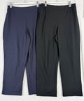 Women With Control Capri Pants Small 86 14 Lot Knit Pull On 3 Pairs Black Womens