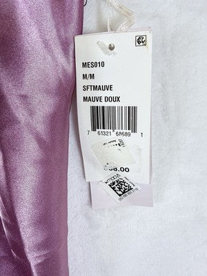 Linea Donatella Chemise Medium Satin Pink Black Lingerie Nightgown Women New NWT