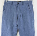 Banana Republic Aiden Pants 32x24 Blue Linen Cotton Chino Mens