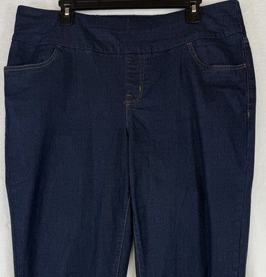 Women With Control Pants XL Pull On Navy Blue Prime Stretch Slimming