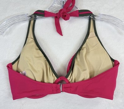 Victoria Secret Bikini Top 36D Pink Underwire Womens Swimsuit Swimwear Swim