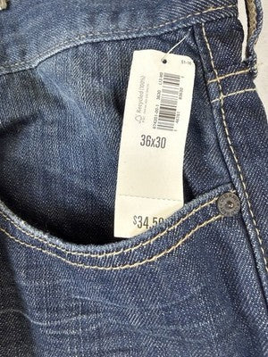 Old Navy Jeans Mens 36x30 Bootcut Y2K Deadstock Dark Blue Denim Vintage New NWT
