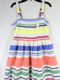 Gap Maxi Dress Small Womens Striped Empire Waist 100% Cotton Sleeveless New $98