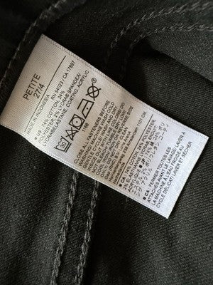 Banana Republic Coated Jeans Black 27 4 Petite Womens Slim High Rise Denim