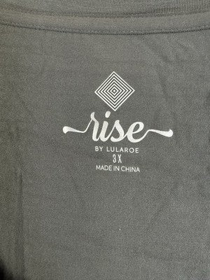 Rise By Lularoe 3X Tops Leggings Workout Gray Sleeveless Short Sleeve Lot New