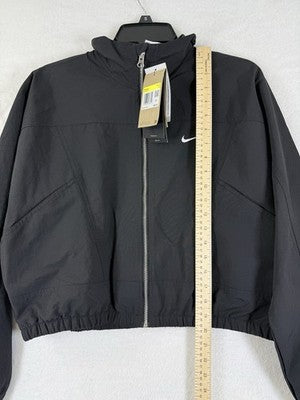 Nike Sportswear Jacket Small Womens Everything Wovens Black Full Zip Cropped NWT