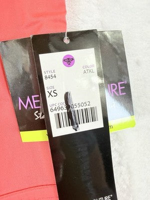 Med Couture Insight Scrub Top XS Women V Neck Short Sleeve Coral Pink New NWT