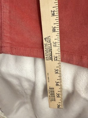 Charter Club 16 Lexington Straight Corduroy Pants Pink 5 Pocket Womens