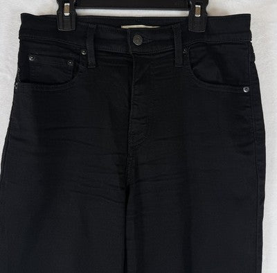 Levis 724 High Rise Straight 29 Jeans Black 29x30 Womens Levi’s