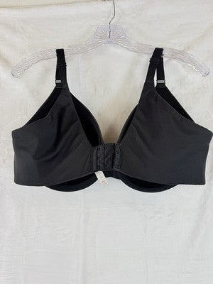 Cacique Bra 38DD Back Smoother Lightly Line Full Coverage Black Womens