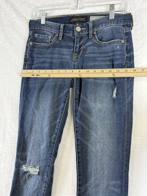 Aeropostale Skinny Jeans Women 0 Blue Denim Distressed
