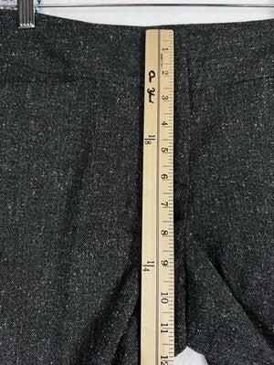 Ann Taylor Loft Pants 6 Original Trousers Tweed Black Straight Leg Womens