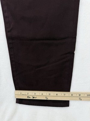 Madewell Jeans Womens 32 Straight Leg High Rise Burgundy Denim