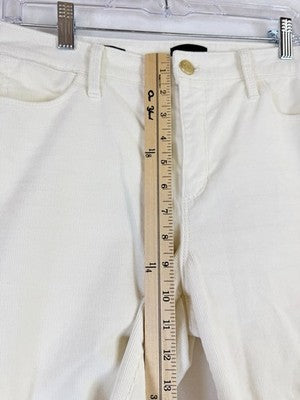 Talbots Corduroy Jeggings 4 Ivory Winter White Pants Womens