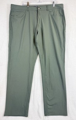Members Mark Benton Slim Fit Performance Pants 40x30 Green Sam’s Club New NWT