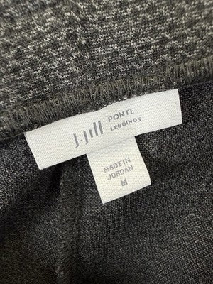 J Jill Ponte Leggings Large Gray Womens Knit Pull On Pants