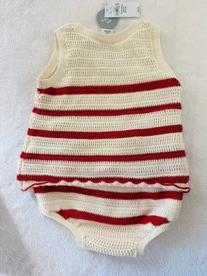 Baby Gap Crochet Outfit Set Girls 12-18 Months 2Pc Set Outfit Summer New
