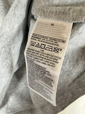 Gap Modern Tee Medium Womens Short Sleeve Gray Crew Neck Top T Shirt New