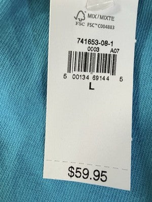 Gap Wide Leg Pants Large Womens Clothing Blue Pull On Heavyweight New NWT