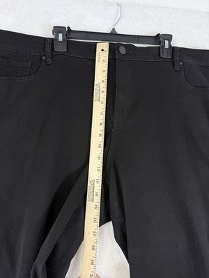 Lane Bryant Jeans 24 High Rise Skinny Fit Black Magic Waistband Plus Size Womens