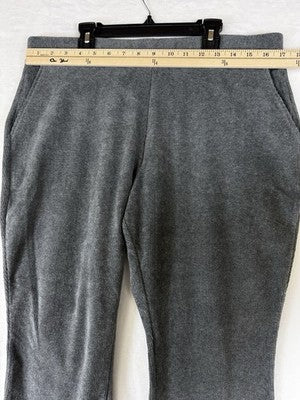 Lands End Corduroy Leggings Large Petite Gray Pull On Womens LP