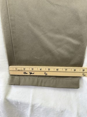 LL Bean Bayside Pants Womens 16 Ultra High Rise Comfort Waist Tan Brown Khakis