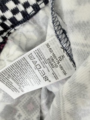 Love By Gap Pajama Pants XL Flannel Bottoms New Womens Pjs Fair Isle Blue NWT