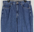Express Wide Leg Jeans 14 Cropped High Rise Blue Womens
