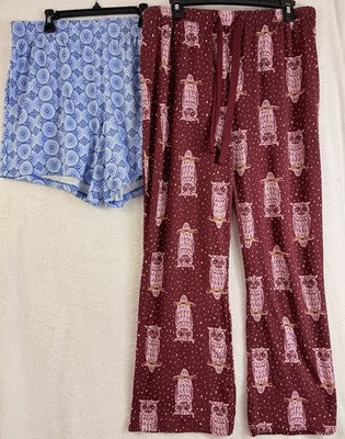 Anybody Pants Shorts Medium Petite Lush Jersey Knit Lot Pajama Bottoms Womens MP
