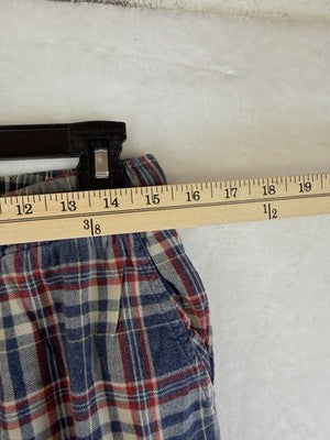 Toad And Co Large Mens Flannel Pajama Pants Shuteye Bottoms Red Plaid Gray Blue