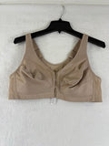 Glamorise Bra 40B 1265 Magic Lift Front Closure Back Posture Wireless Beige