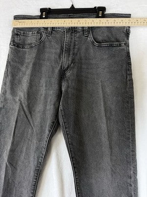 Levis 502 Taper Fit Jeans 34x30 Men’s Stretch Black Gray Levi’s