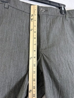 Lee Womens Pants 18 Short Gray Flex Motion Mid Rise Straight Leg