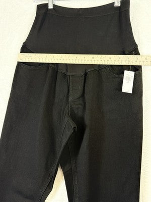 Old Navy Maternity Jeans 10 Long Black Wow Skinny Full Panel Denim New NWT