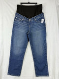 Gap Maternity Girlfriend Jeans 30 10 Short Women Full Panel Blue NWT