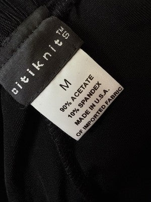 Citiknits Pants Medium Black Pull On Womens Straight Leg