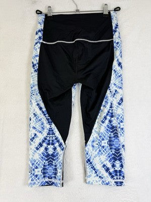 Victorias Secret Sport Leggings Small Knockout Crop Blue Workout Gym Victoria