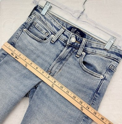 Gap Universal Skinny Jeans 26 Short 2 Light Blue Womens