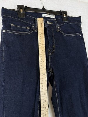 Levis 314 Shaping Straight Leg Jeans 28 Womens Dark Blue Rinse 28x28 Levi’s